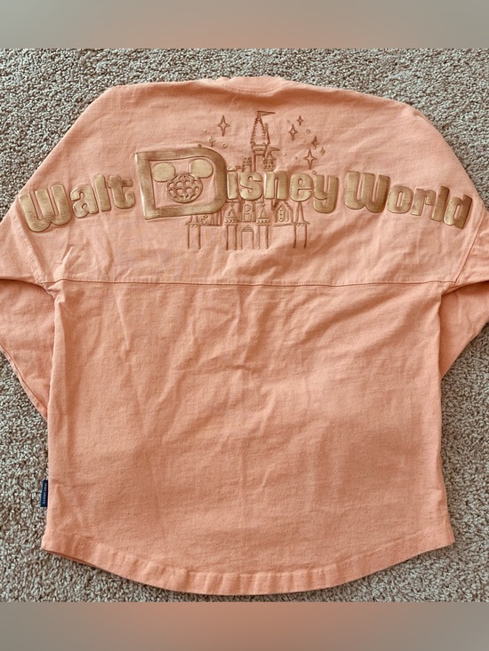 Spirit Jersey Tops - Disney World Parks Spirit Jersey XS Peach Punch Rose Gold 2024 Disney Castle